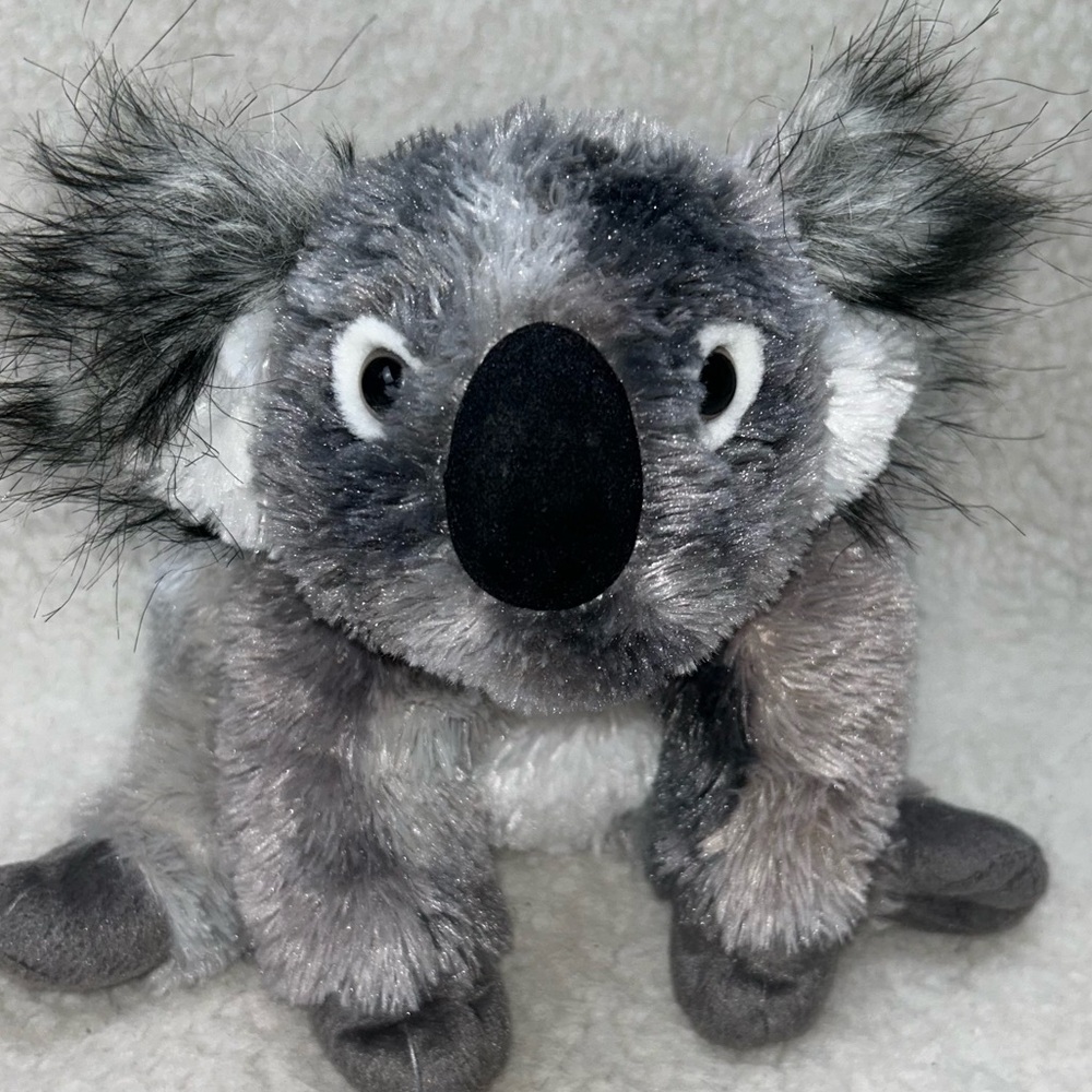 Koala bear grey floppy plush 13"  San Diego Zoo Wild Animal Park stuffed amimal